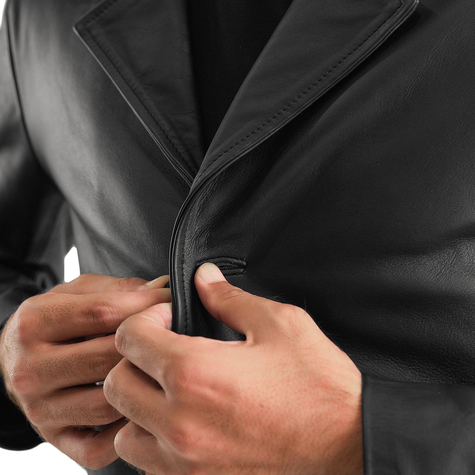 Classmith Brown Leather Coat